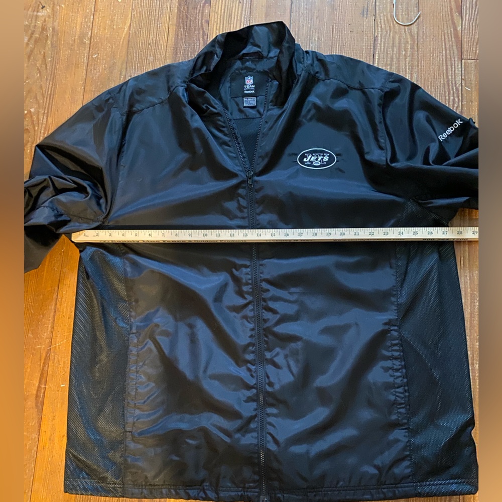 Reebok NY JETS BLACK Men's Lightweight Track Jacket XXL - Picture 6 of 12